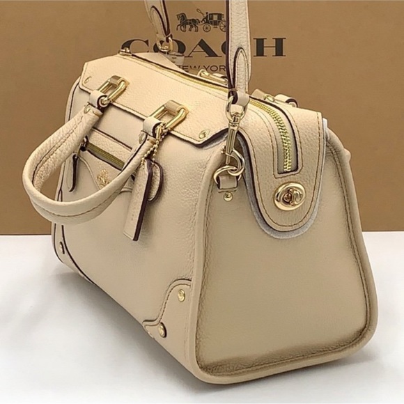 Coach Millie Satchel 
Gold/Ivory
NWT - Picture 4 of 16